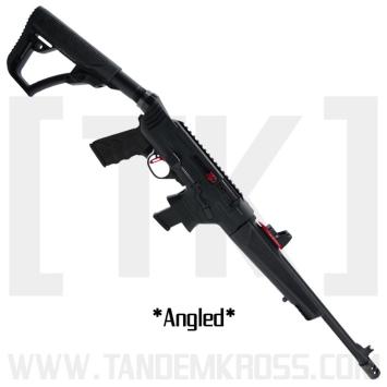 TK UPRISER Chassis for Ruger PC Carbine Angled Adaptor Black Black Grip No Buttstock